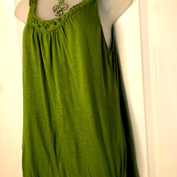 Apt 9 IRISH Green Braided Top Size Large - Picture 7 of 13